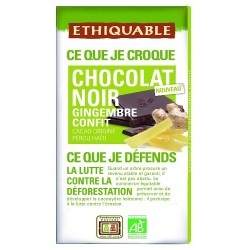 Chocolate BIO Jengibre y semillas lino 100 gr