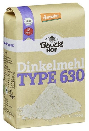 Harina de fuerza de trigo 405 ecológica 1 kg - Bauckhof