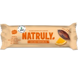 Barrita energética de cacao y naranja, Natruly, 40 g