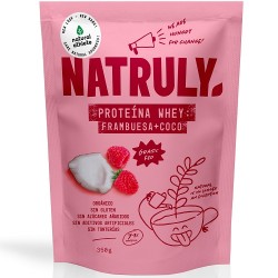 Proteina whey frambuesa y coco Natruly