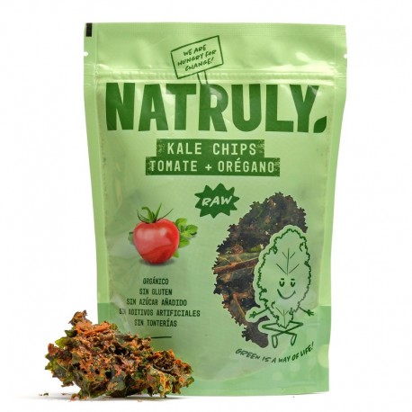 Kale chips con tomate y oregano Natruly